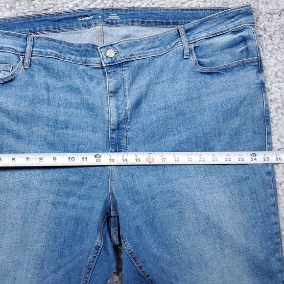 Old Navy Mid Rise Rockstar Super Skinny Jeans Women's Plus Size 28 Light Wash - Picture 7 of 10